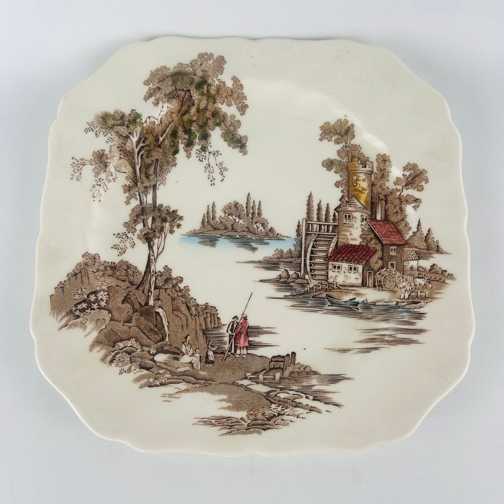 Vintage The Old Mill England by Johnson Bros 7 3/4” Plate